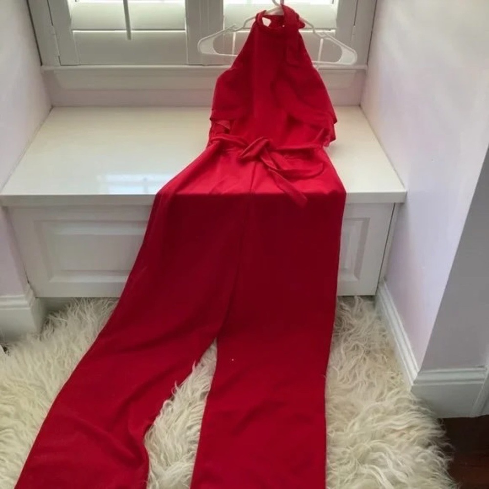 bebe Halter Neck Jumpsuit - Picture 13 of 14